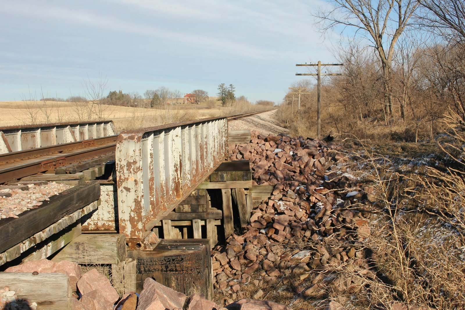 Looking east